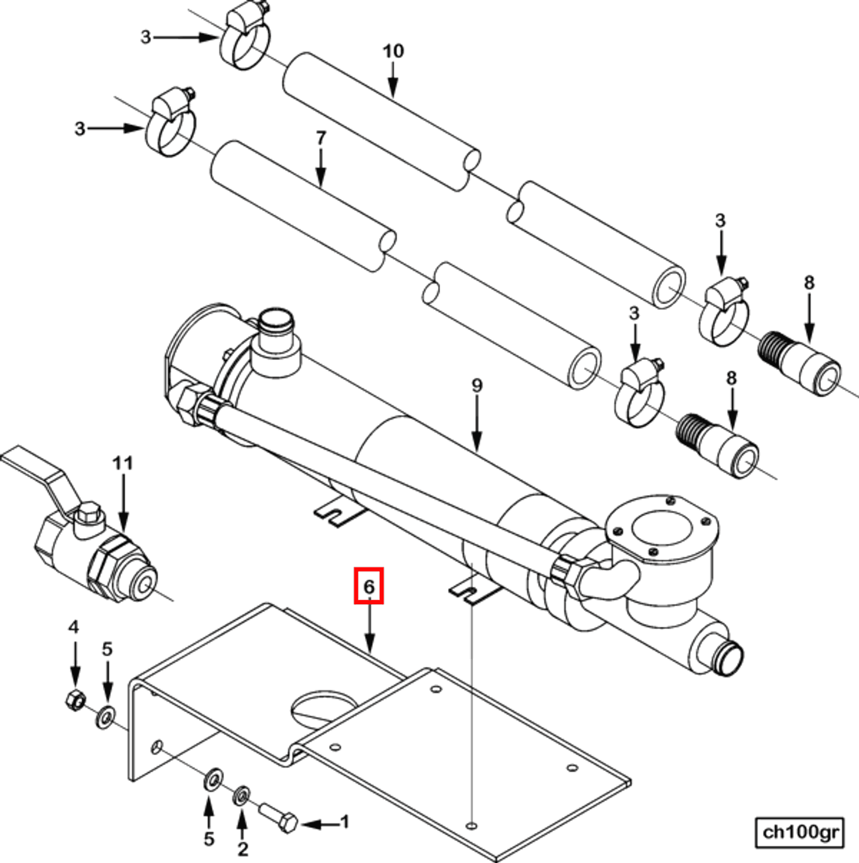 Engine | Cummins 3394771 | Engine Heater Bracket