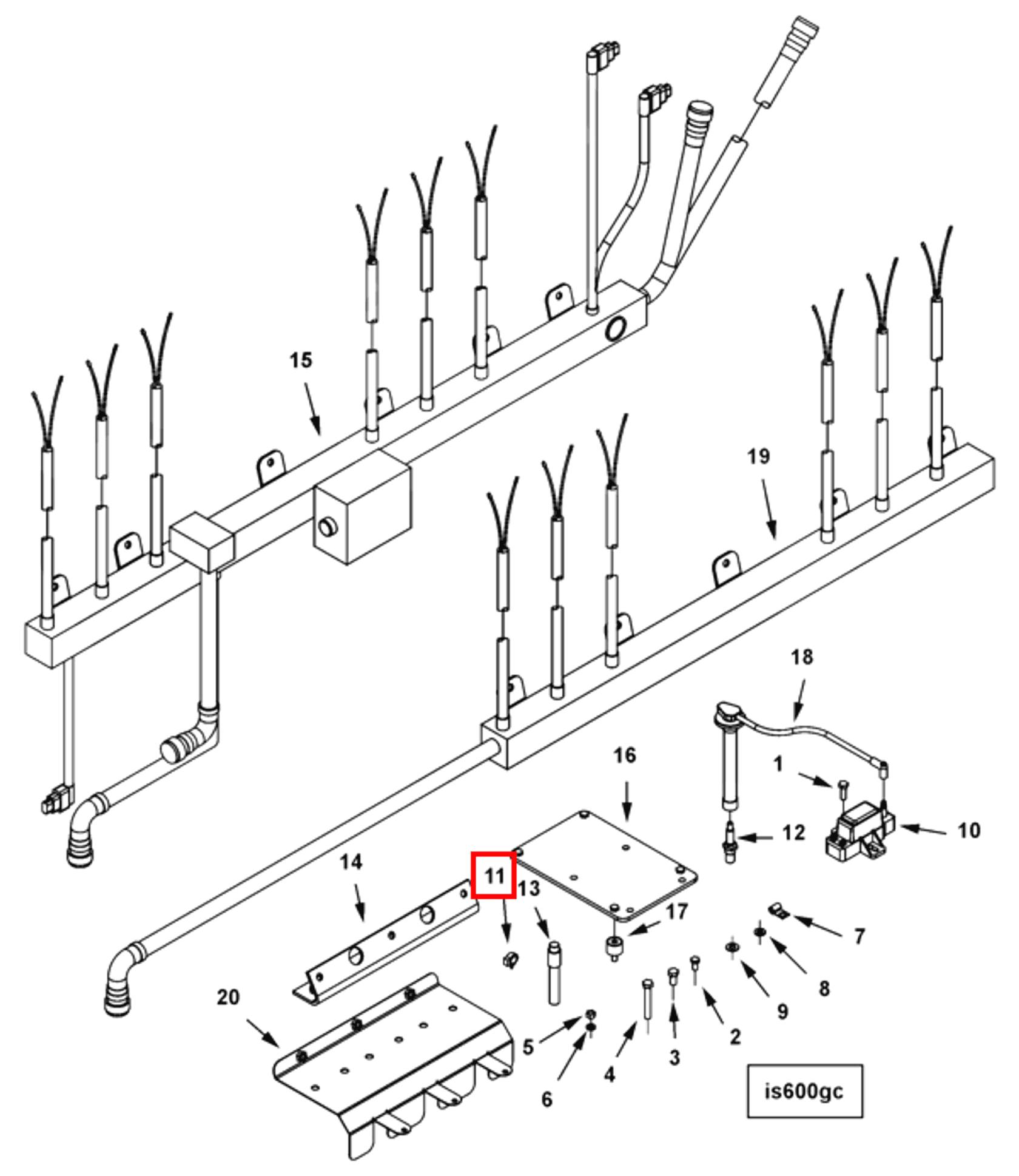 Retainer | Cummins 3395316 | Wire Retaining Clip