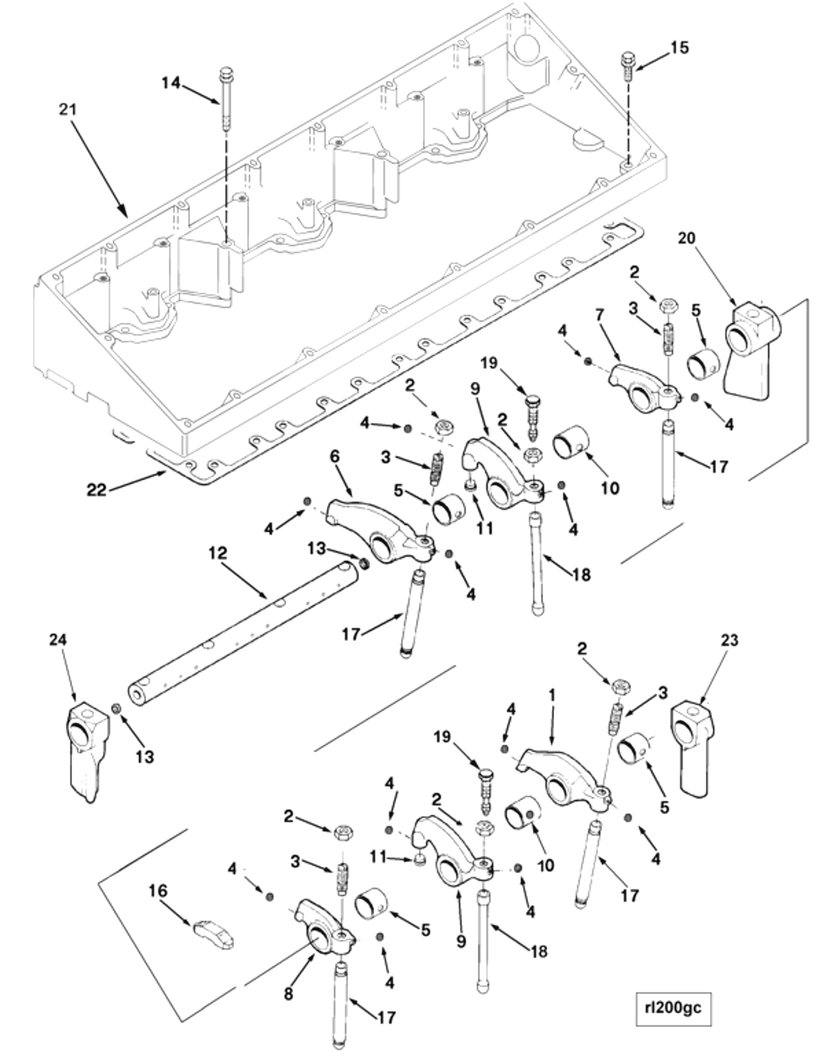 Rocker | Cummins 3400973 | Rocker (Top Level Assembly) Lever