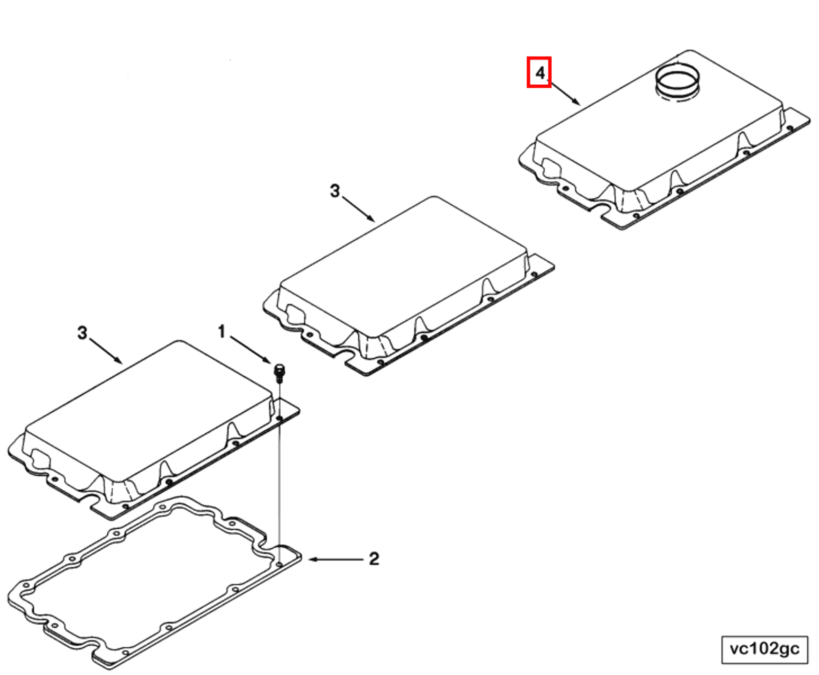 Rocker | Cummins 3411417 | Rocker Lever Cover