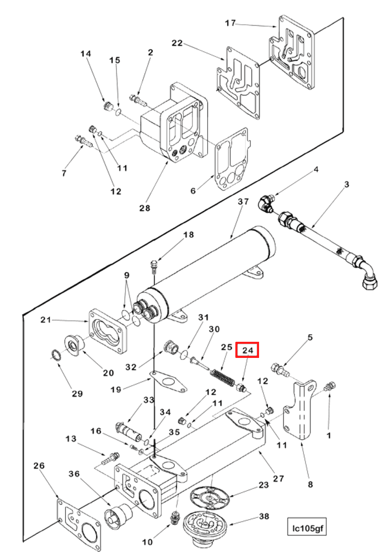 Valve | Cummins 3412889 | Bypass Valve