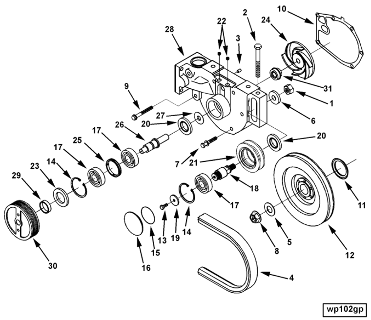 Water Pump | Cummins 3412924 | Water Pump Pulley
