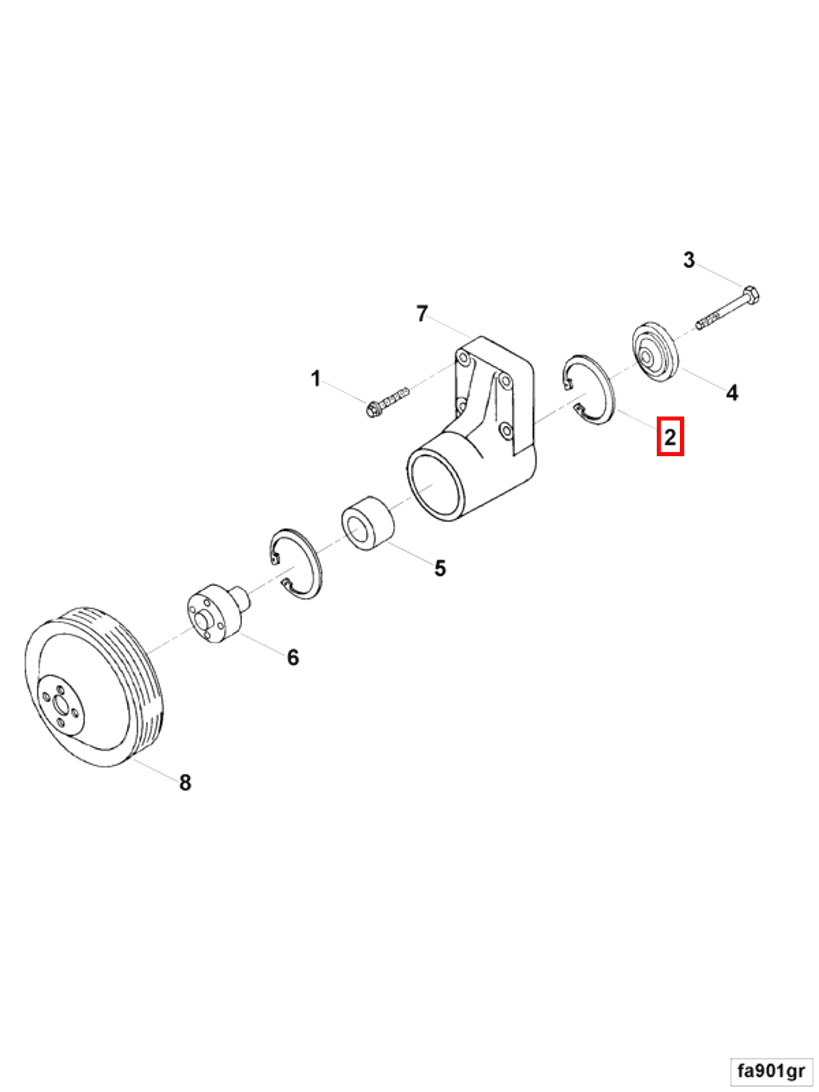 Retainer | Cummins 3415314 | Retaining Ring