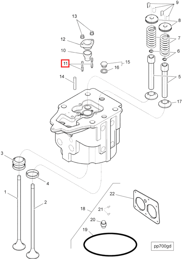 Valve | Cummins 3420606 | Valve Crosshead Guide