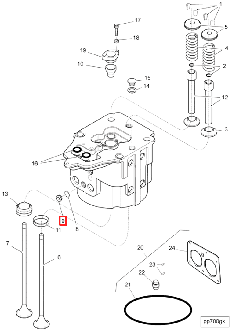 Valve | Cummins 3420614 | Valve Collet
