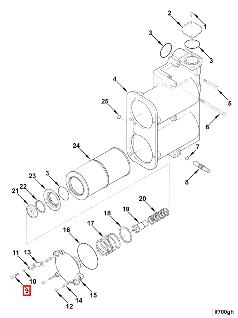 Valve | Cummins 3420805 | Pressure Relief Valve