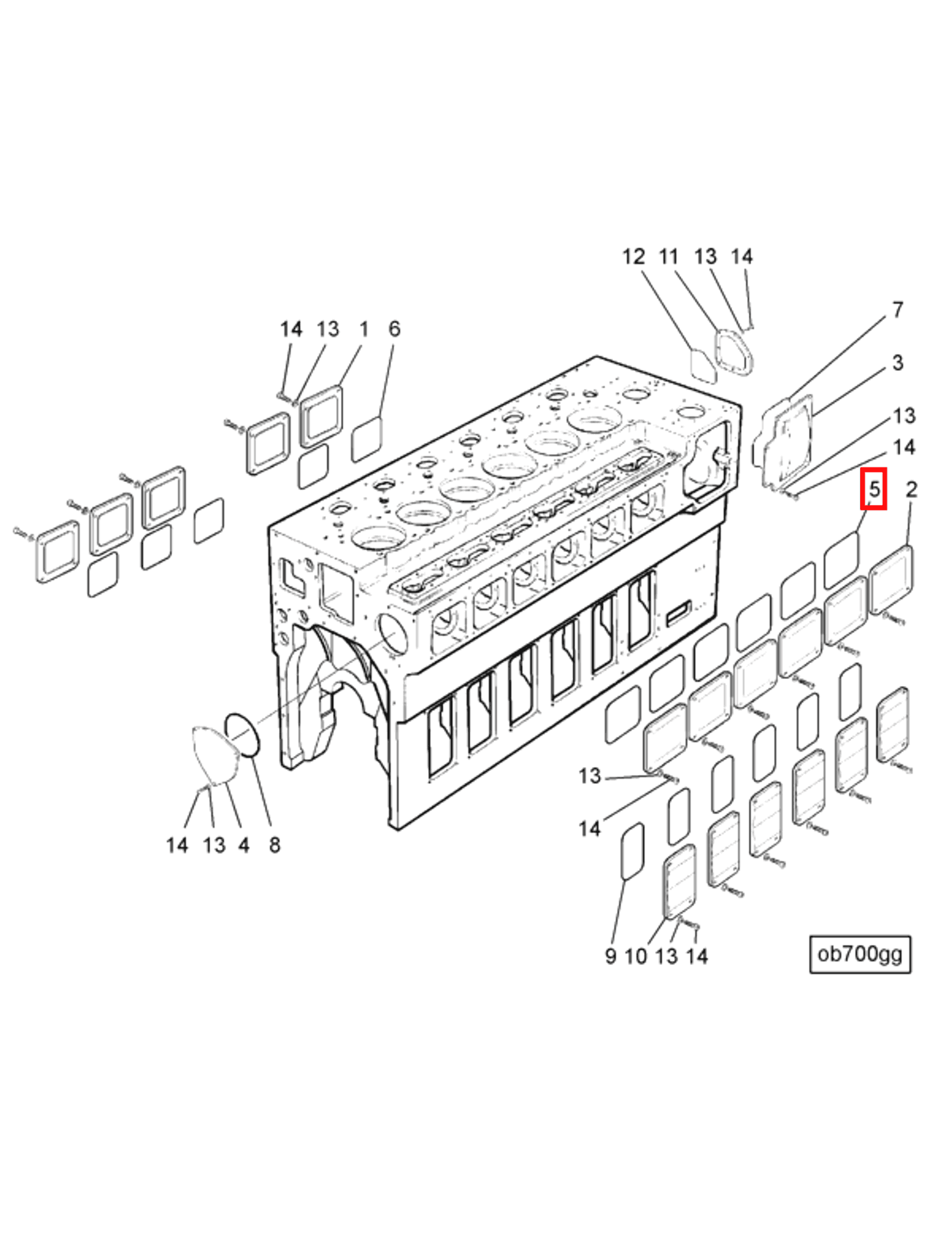 Gasket | Cummins 3420949 | Cover Plate Gasket