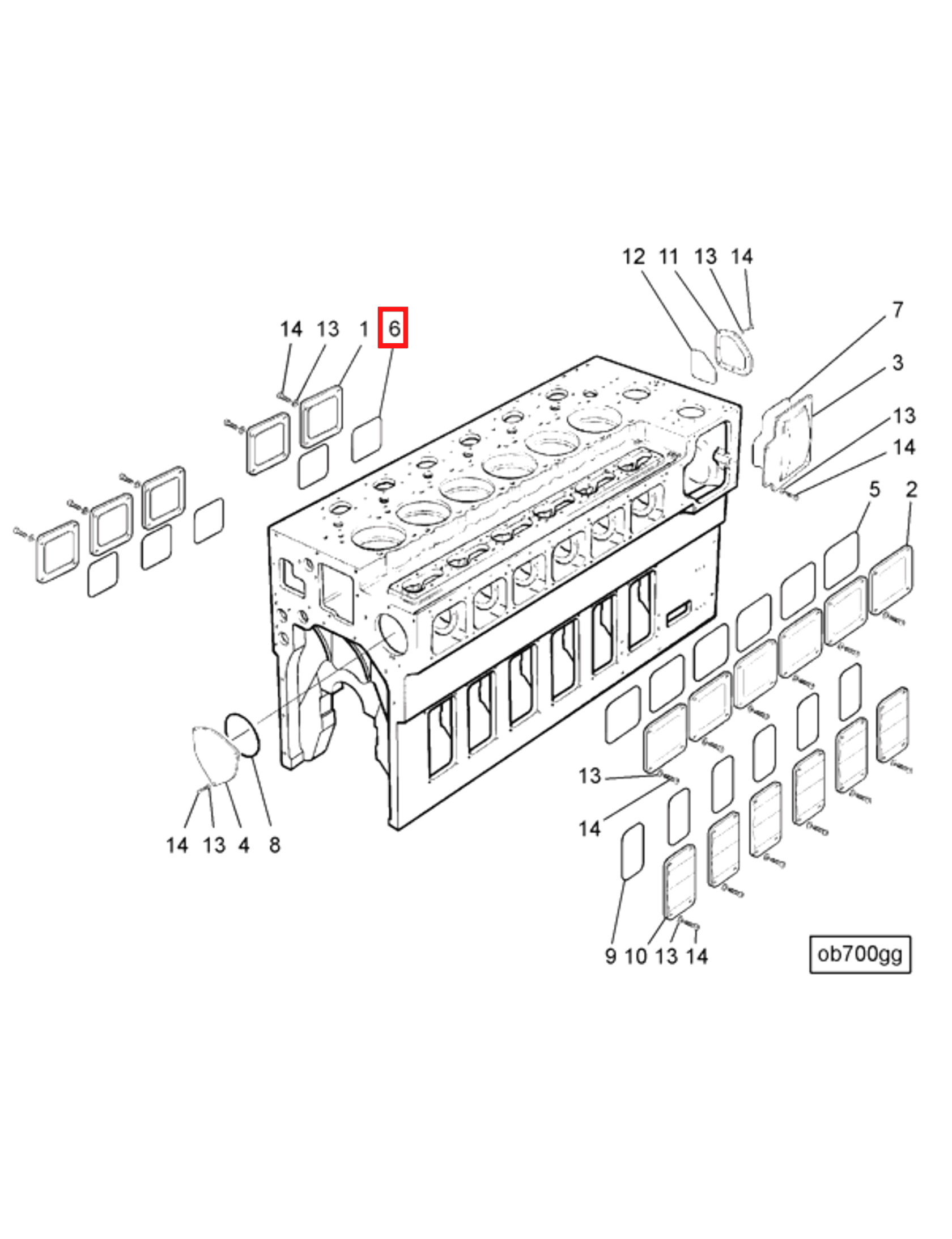 Gasket | Cummins 3420950 | Cover Plate Gasket