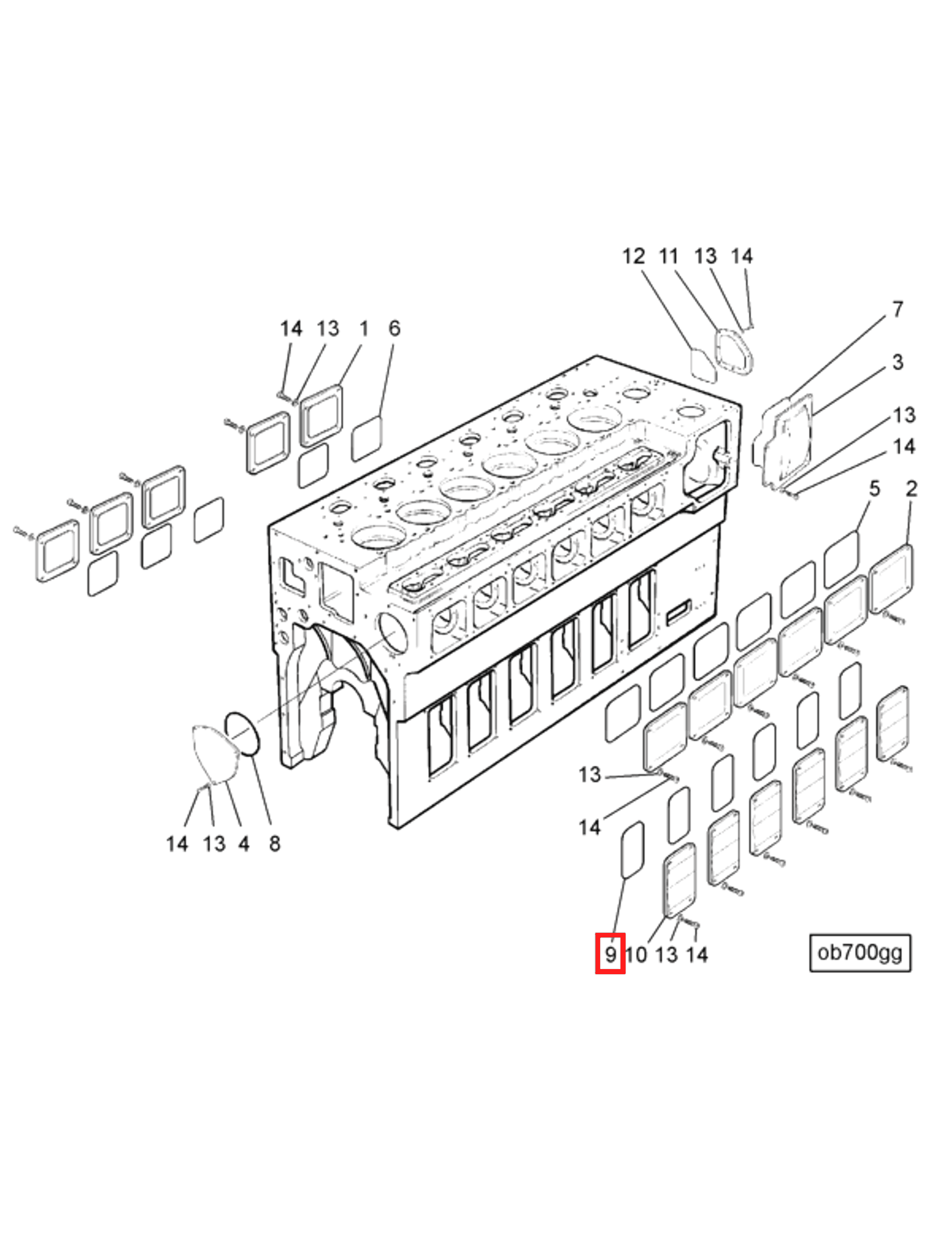 Gasket | Cummins 3422399 | Cover Plate Gasket