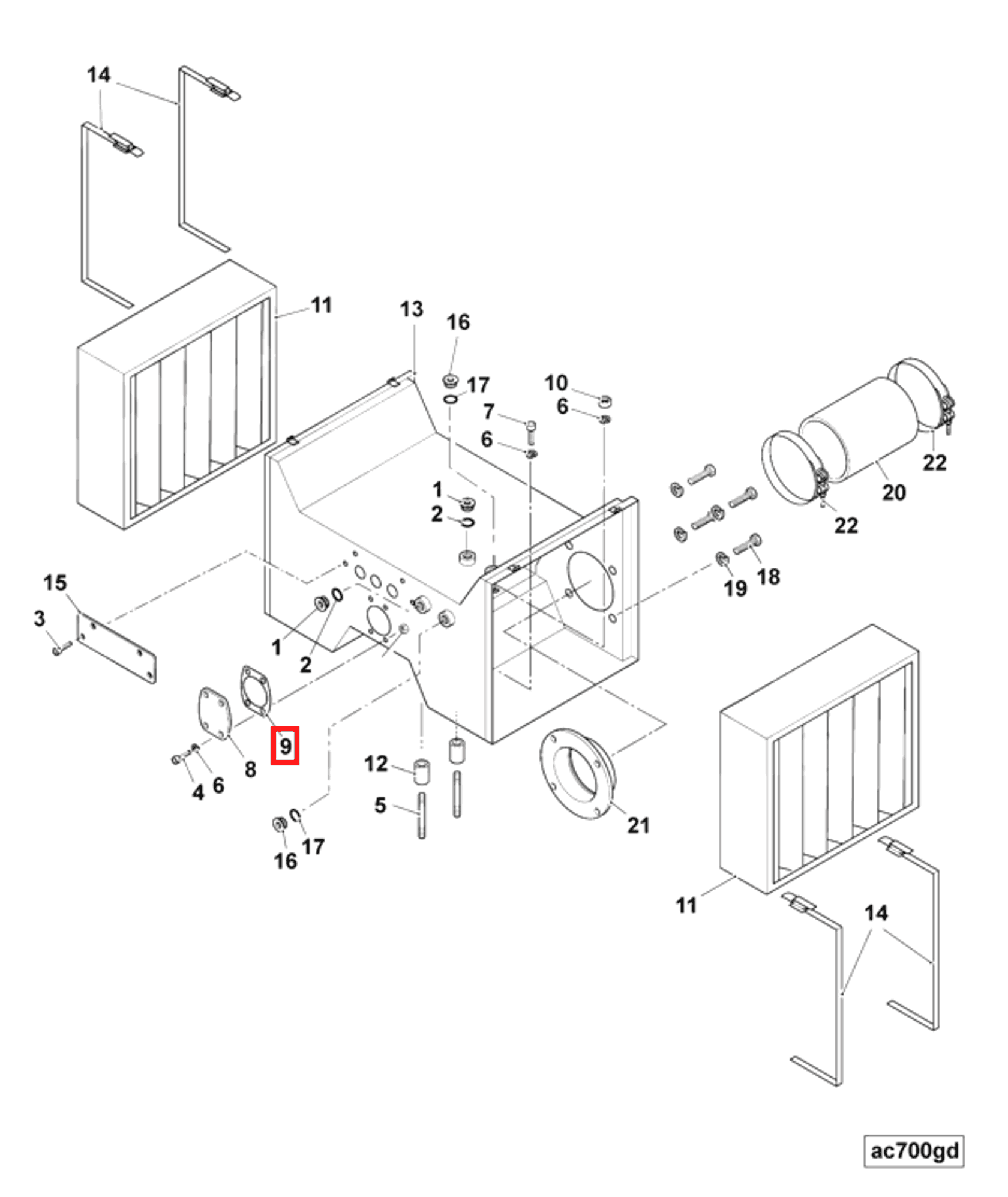 Gasket | Cummins 3422520 | Cover Plate Gasket