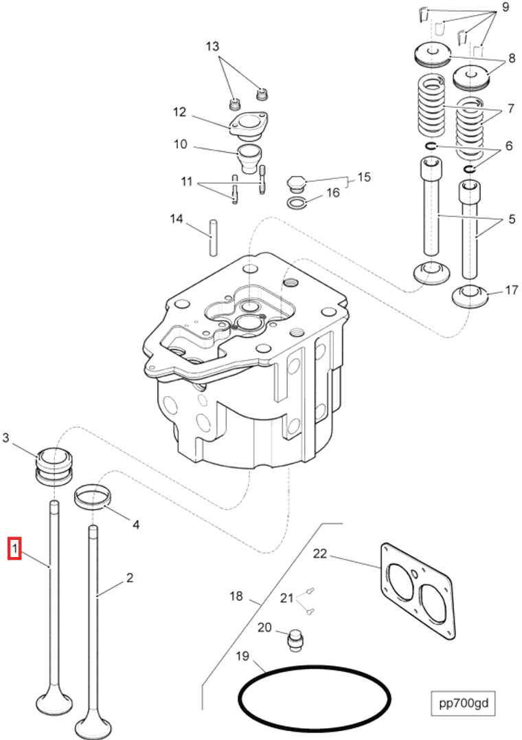 Valve | Cummins 3424094 | Intake Valve