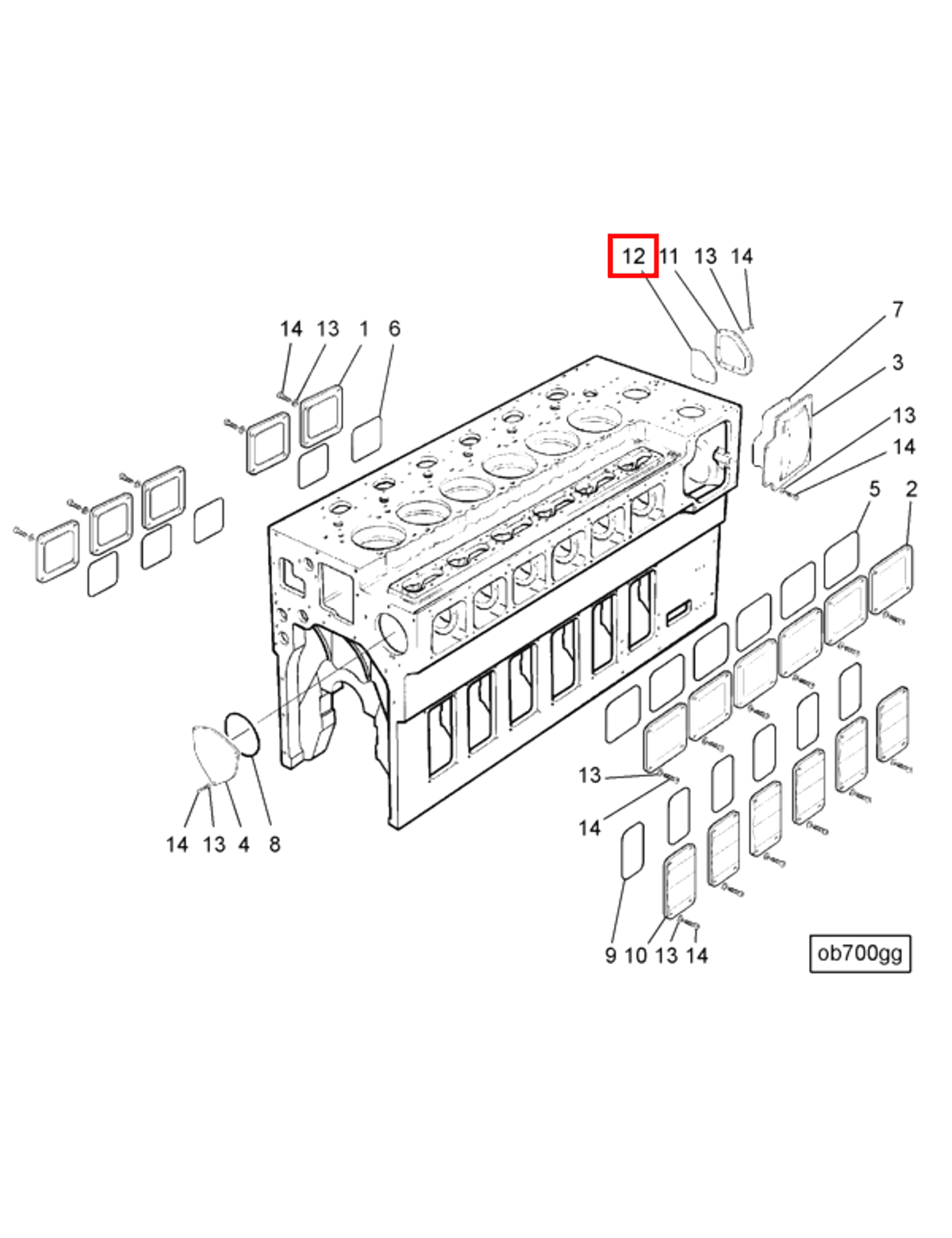 Gasket | Cummins 3424625 | Cover Plate Gasket