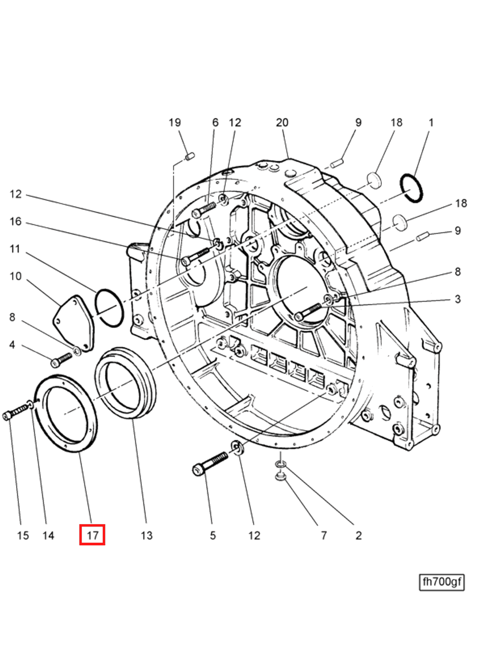 Retainer | Cummins 3425411 | Seal Retainer