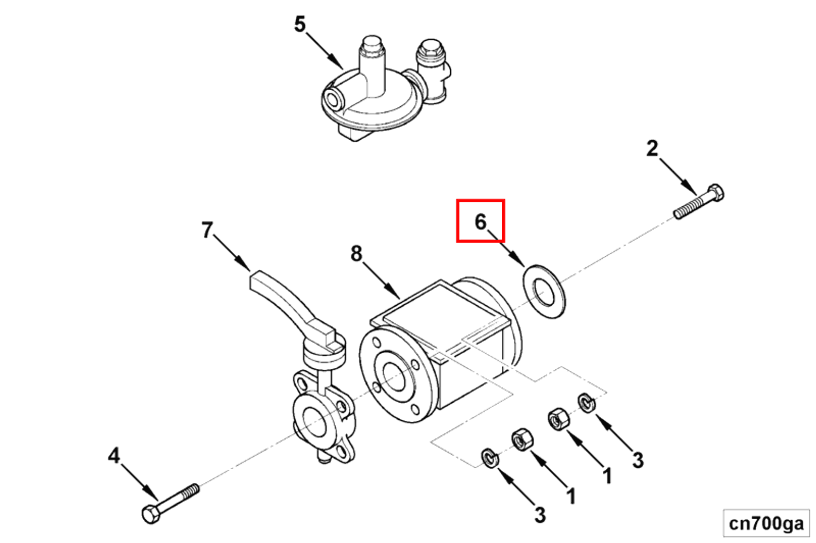 Gasket | Cummins 3425948 | Flange Gasket