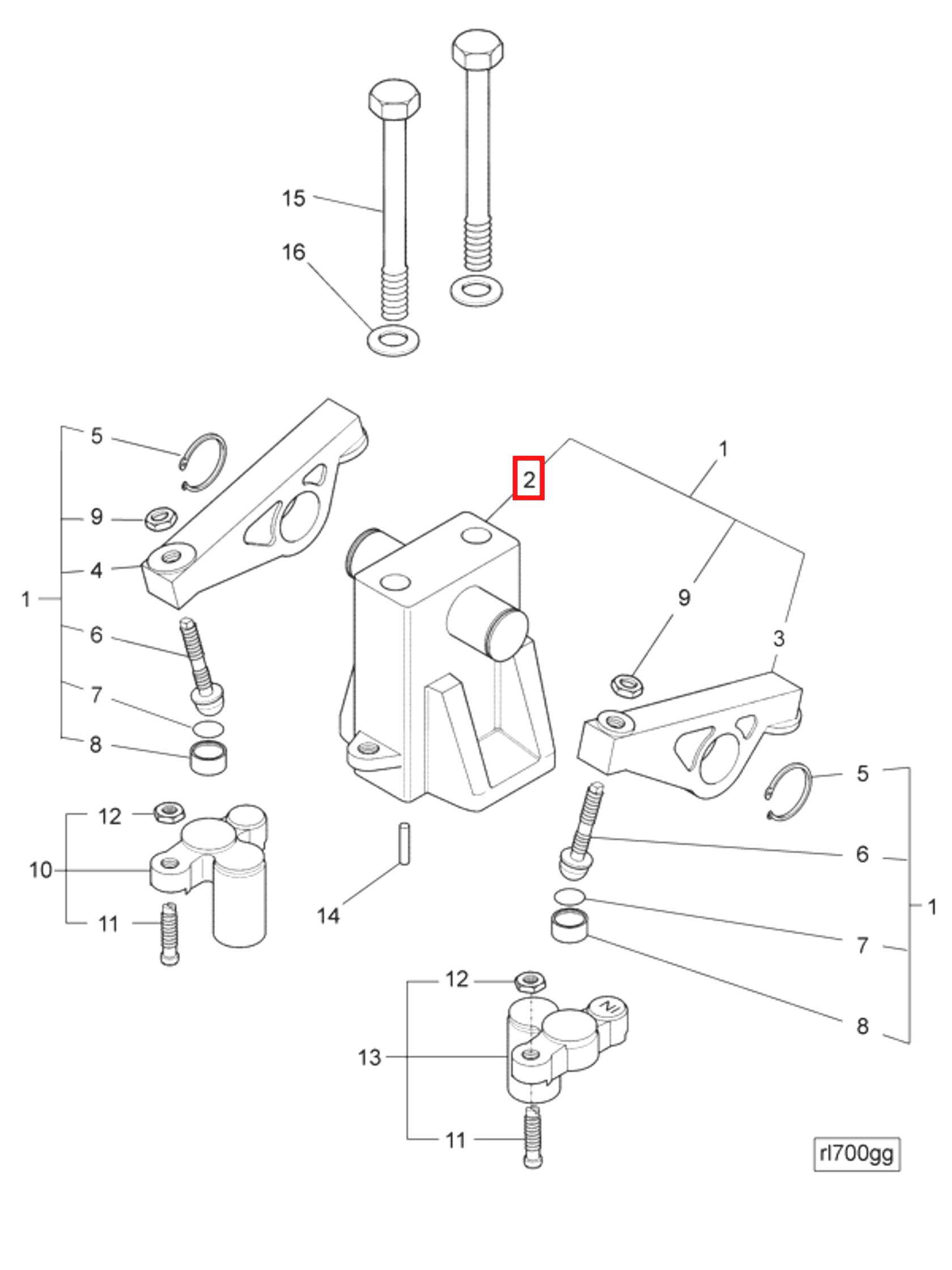 Rocker | Cummins 3426184 | Rocker Lever Support