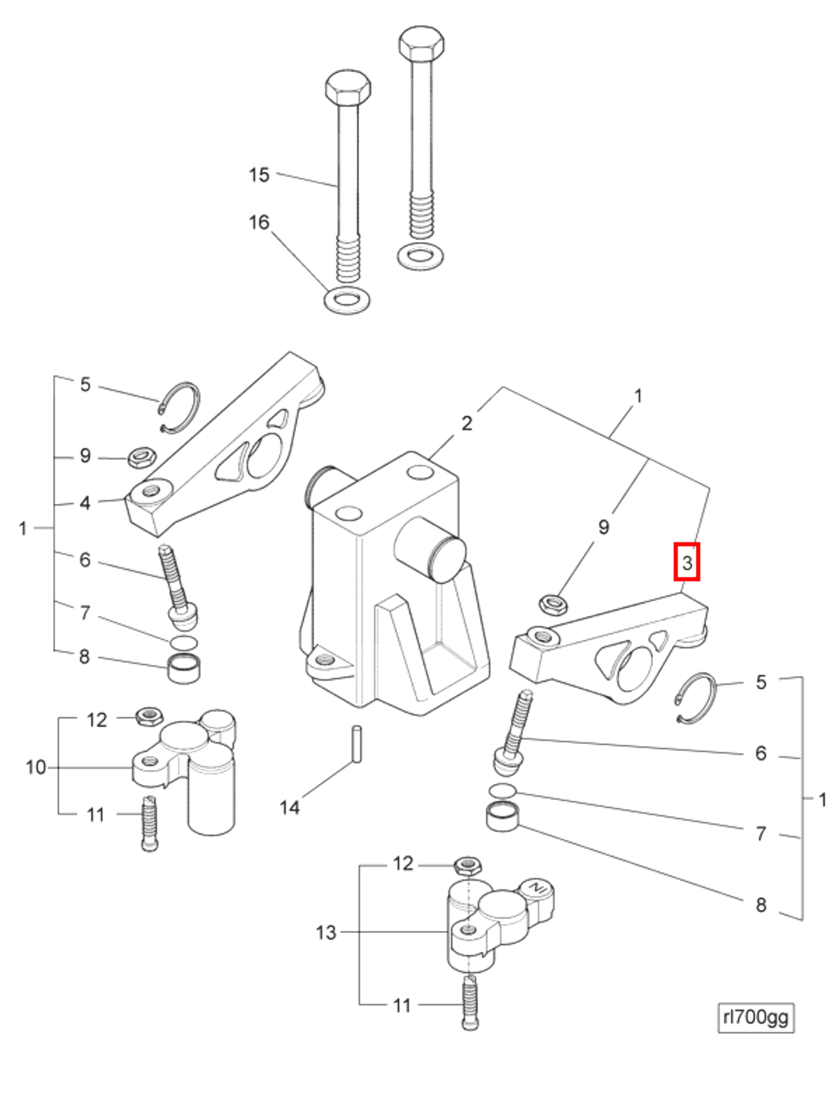 Rocker | Cummins 3426186 | Rocker Lever