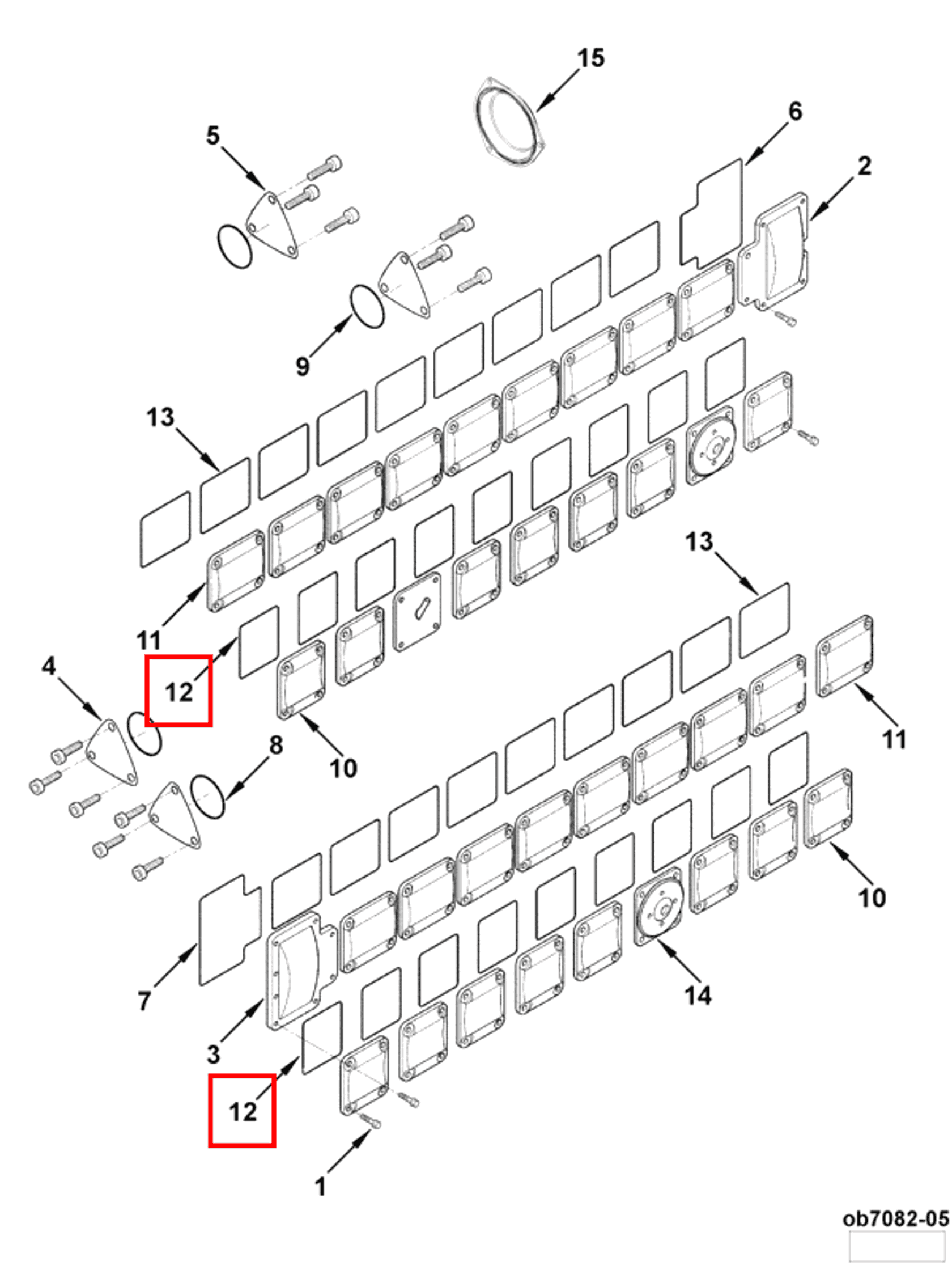 Gasket | Cummins 3428766 | Cover Plate Gasket