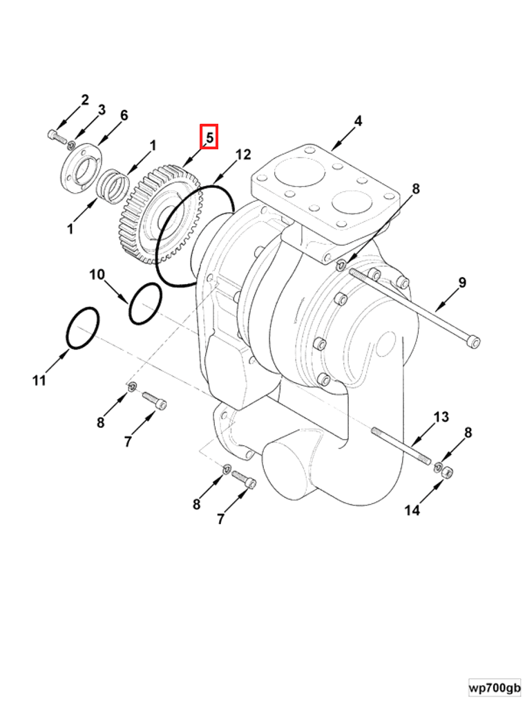 Water Pump | Cummins 3430027 | Water Pump Gear