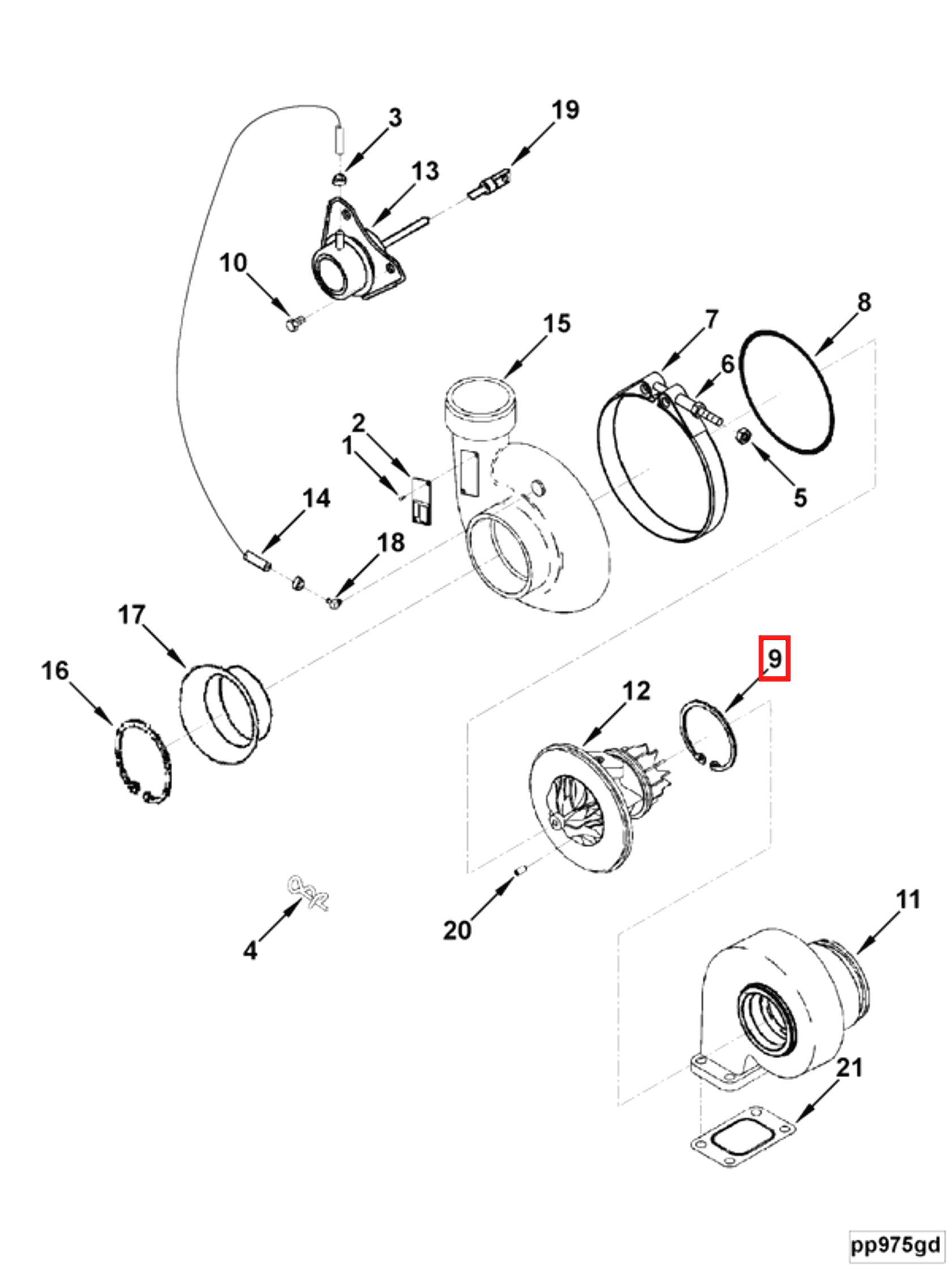 Retainer | Cummins 3538934 | Retaining Ring