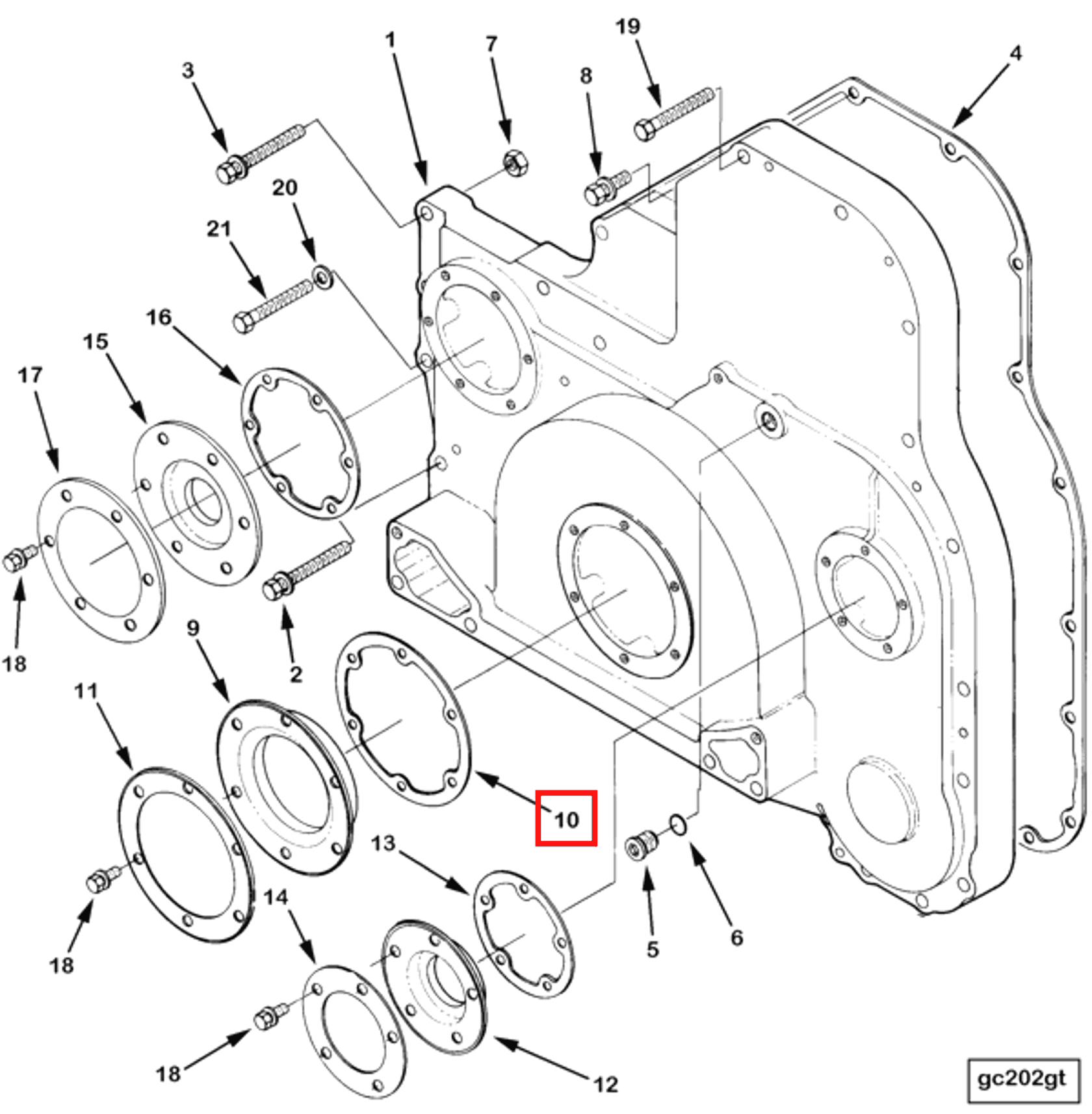 Gasket | Cummins 3600467 | Carrier Gasket