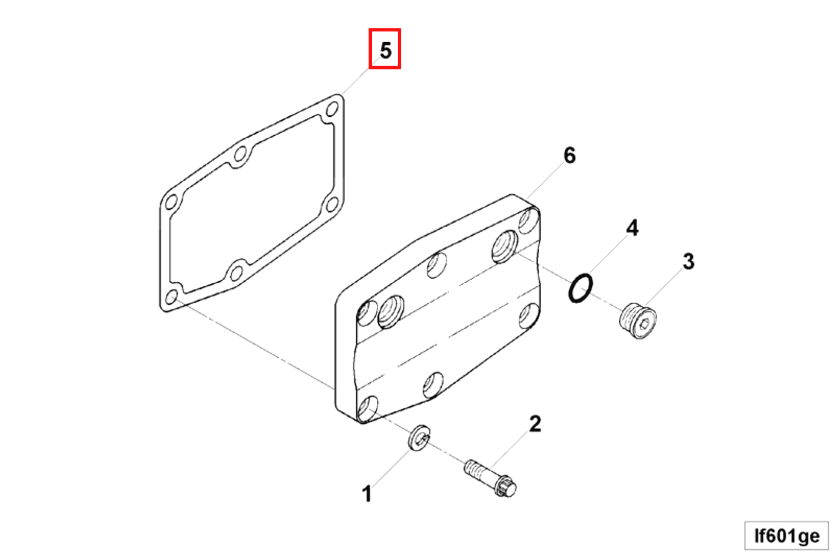 Gasket | Cummins 3627938 | Cover Plate Gasket