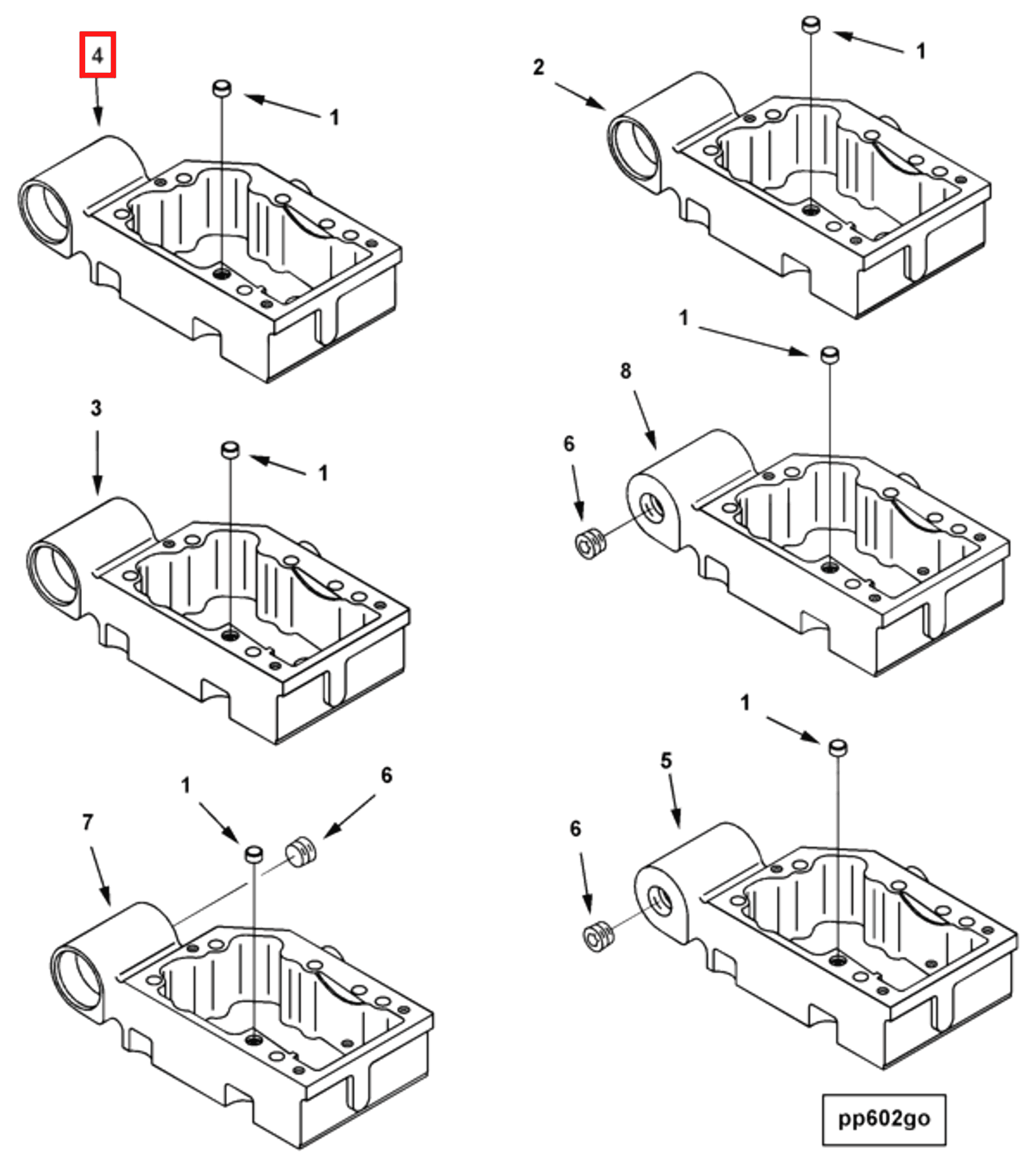 Rocker | Cummins 3628677 | Rocker Lever Housing