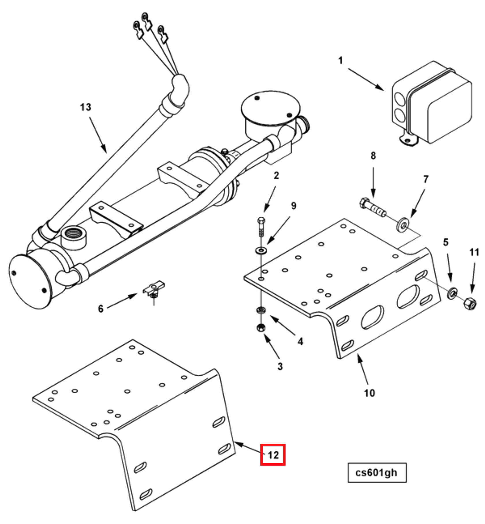 Engine | Cummins 3632630 | Engine Heater Bracket