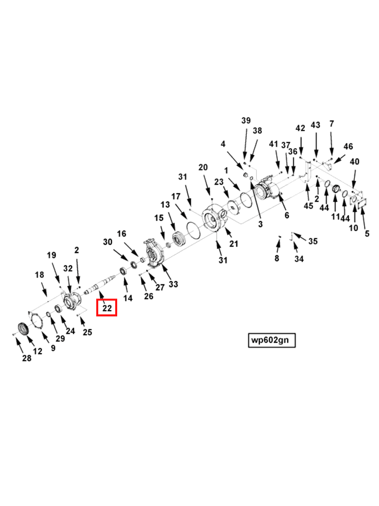 Water Pump | Cummins 3638725 | Water Pump Shaft