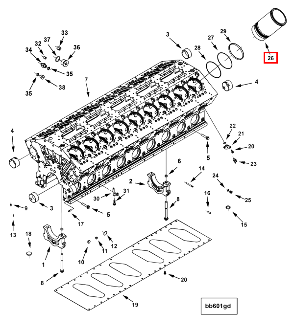 Cylinder liner | Cummins 3638756