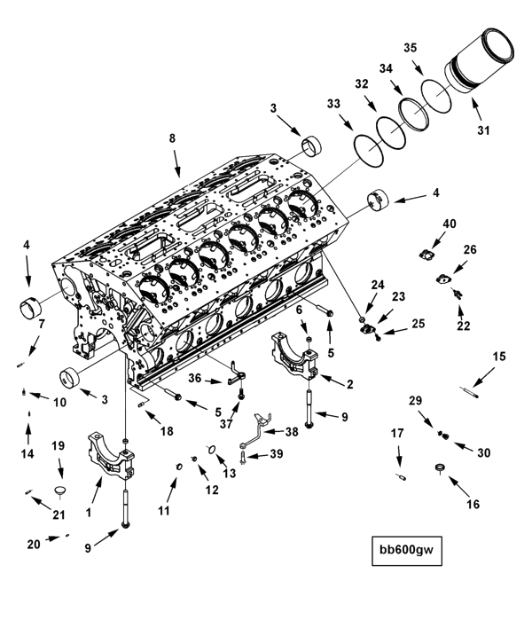 Cylinder Blok | Cummins 3640781