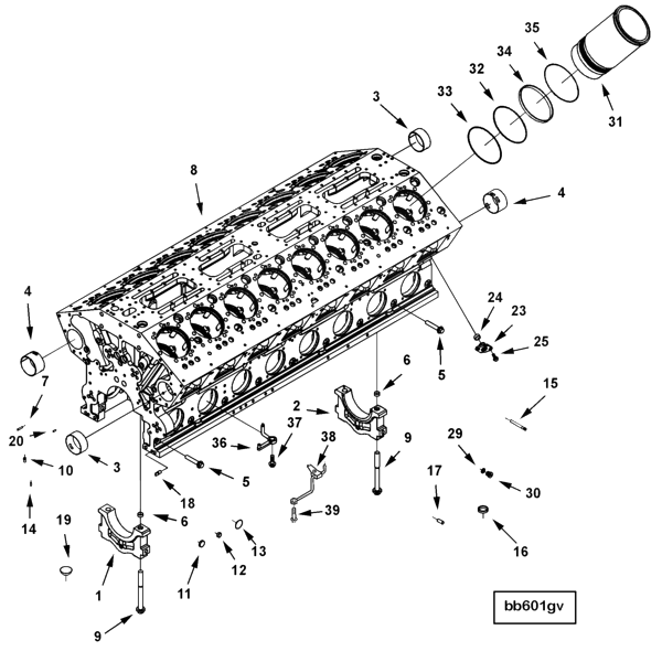 Cylinder Blok | Cummins 3640782