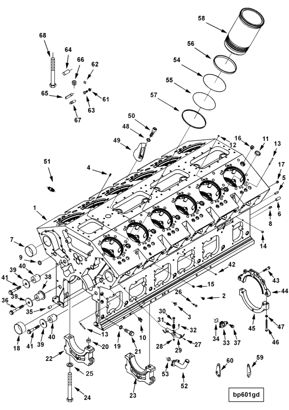 Cylinder Blok | Cummins 3648396