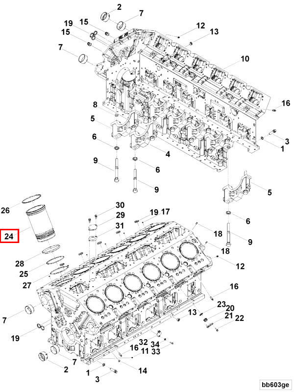 Cylinder liner | Cummins 3648482