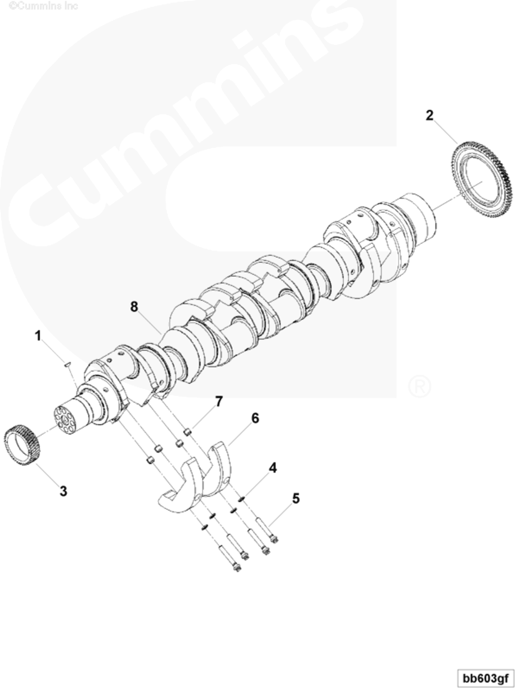 Engine | Cummins 3648629 | Engine Crankshaft