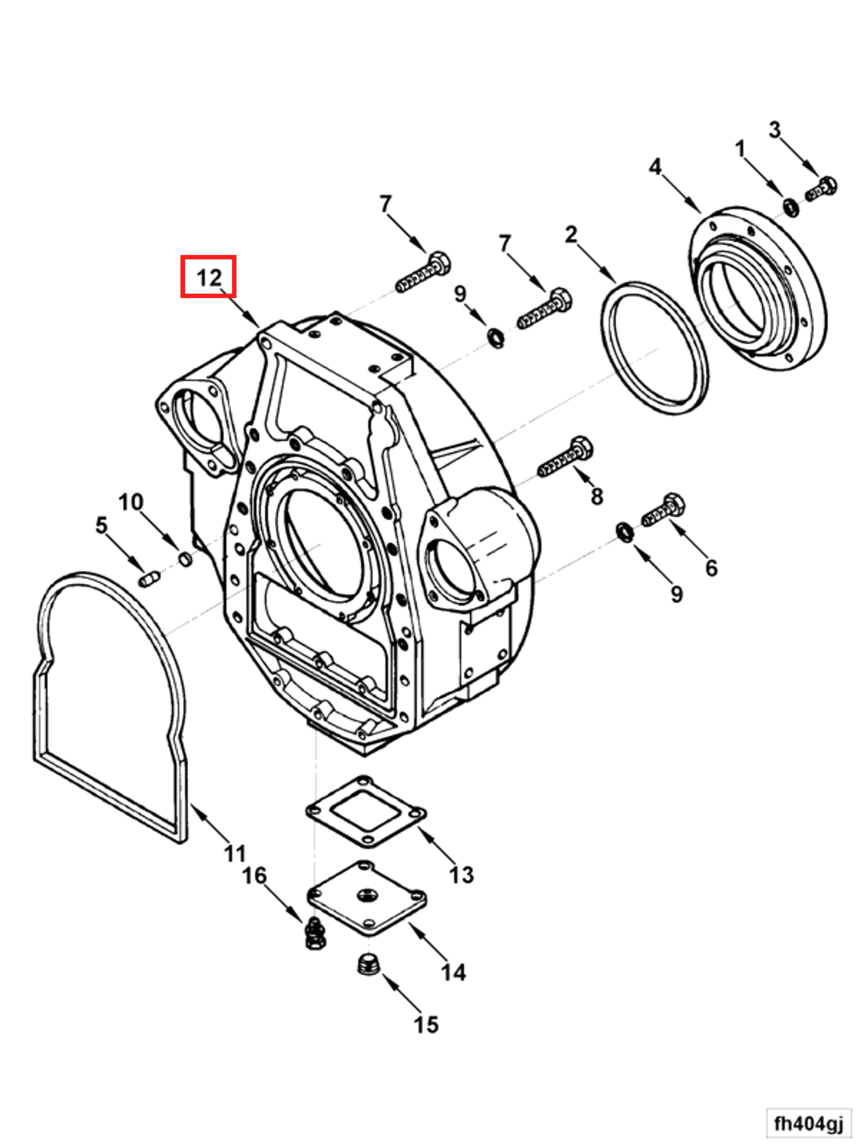 Flywheel | Cummins 3655407 | Flywheel Housing