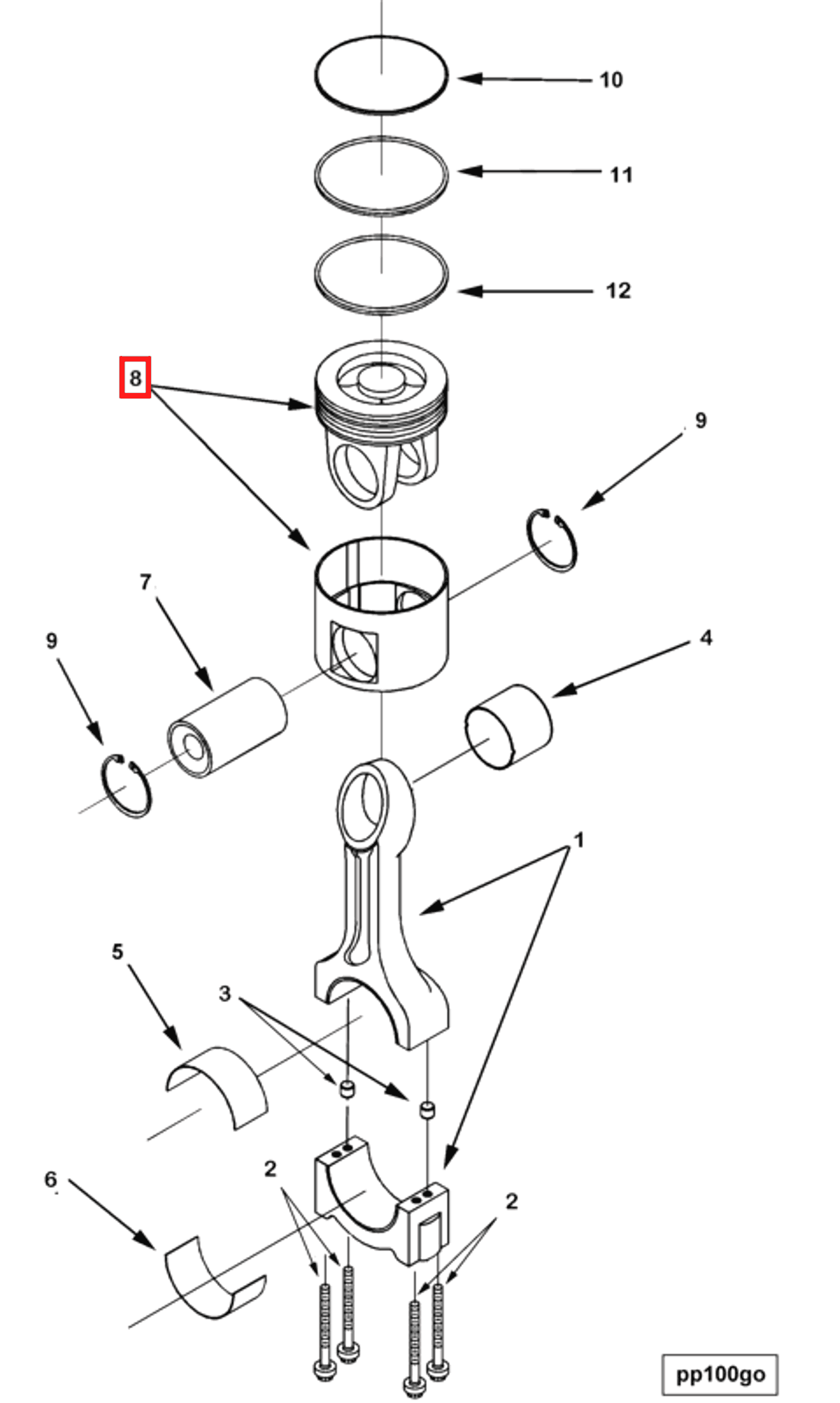 Engine | Cummins 3682389 | Engine Piston