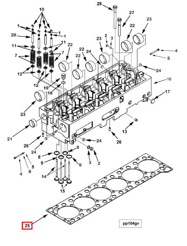 Cylinder Head | Cummins 3685834 | Cylinder Head Gasket