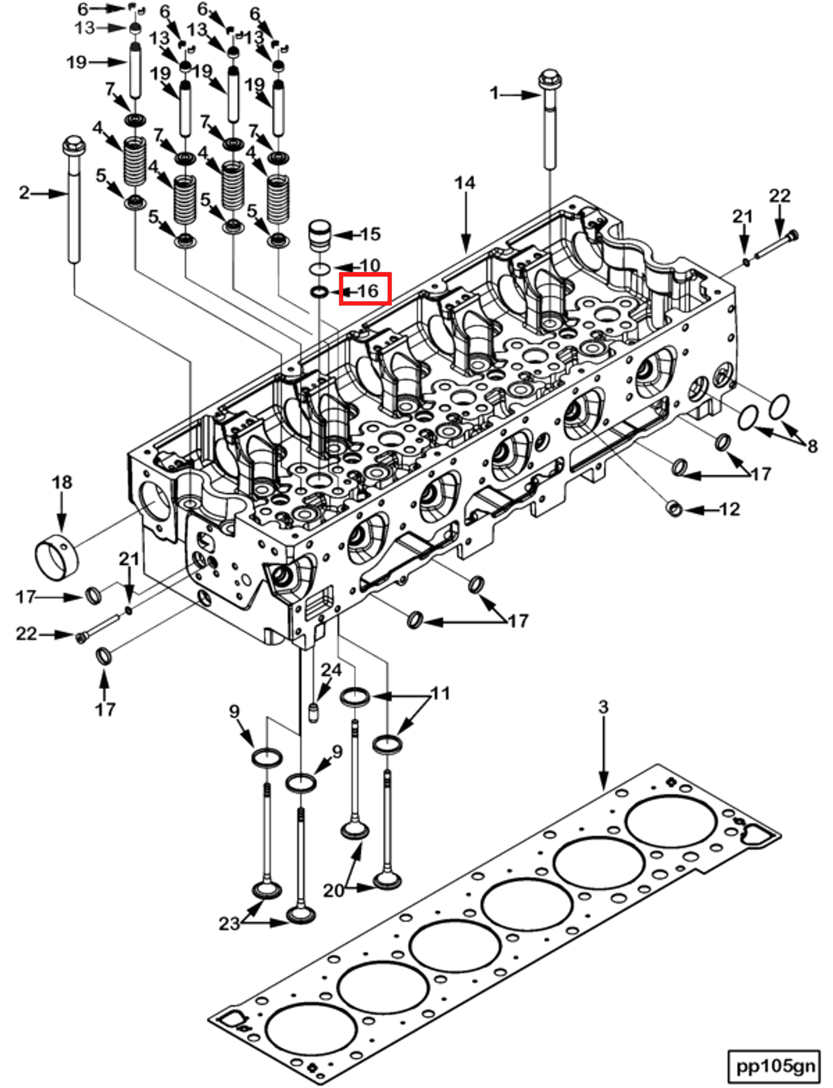 Retainer | Cummins 3686883 | Retaining Ring