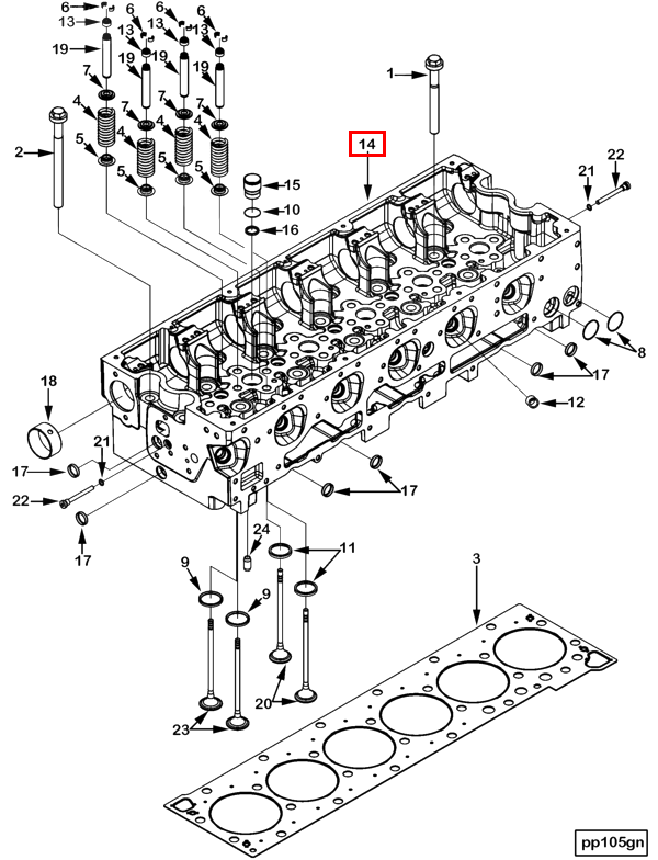 Cylinder Head | Cummins 3687402