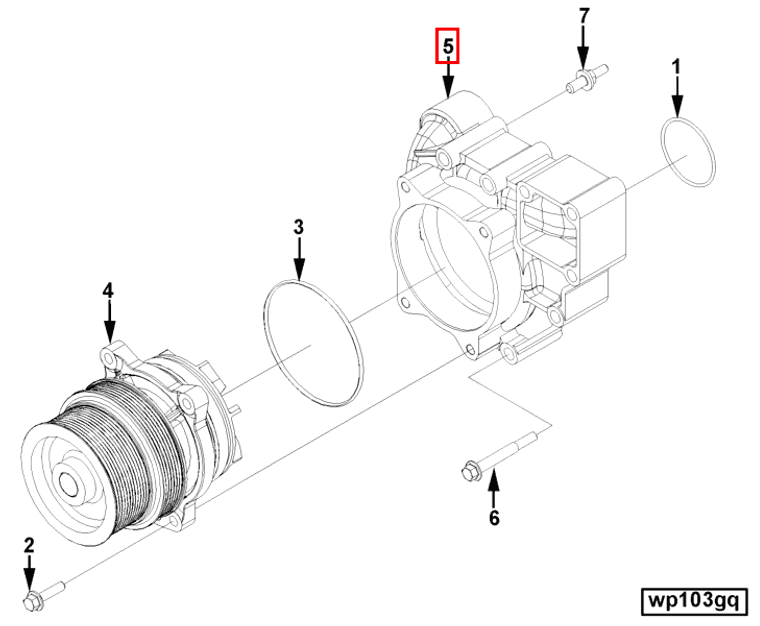 Water Pump | Cummins 3687591 | Water Pump Volute Housing