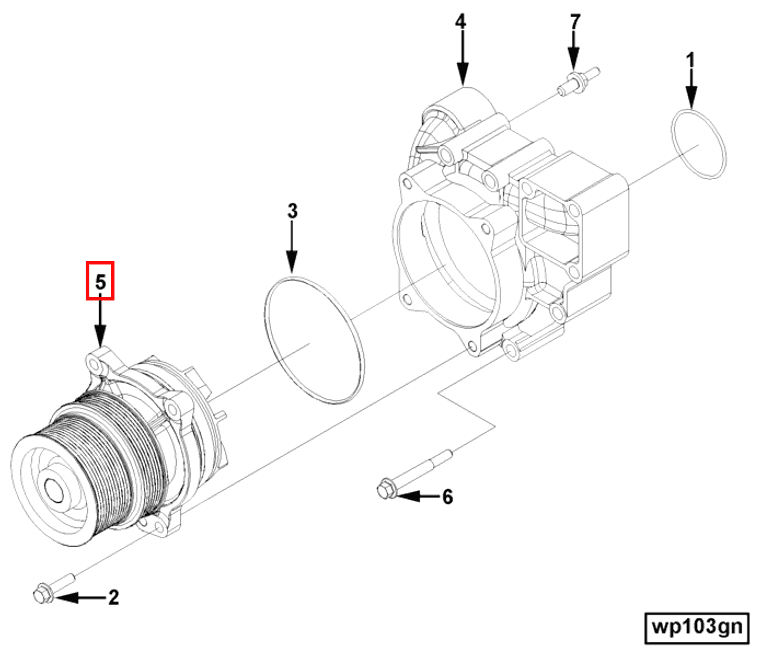 Water Pump | Cummins 3687900 | Water Pump Core