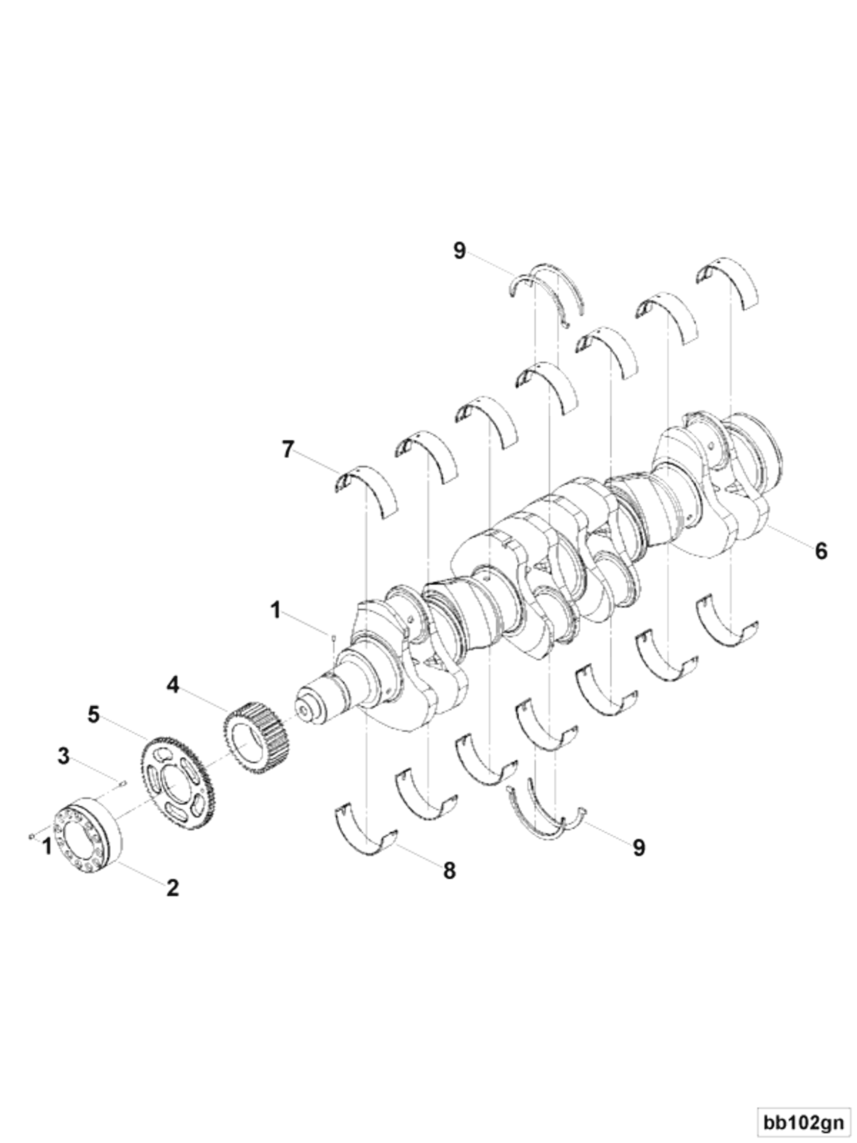 Engine | Cummins 3691444 | Engine Crankshaft