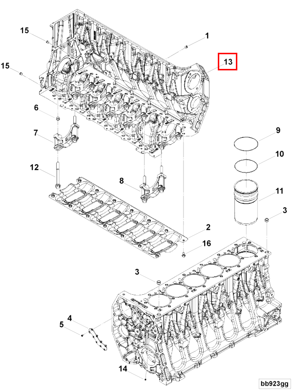Cylinder Blok | Cummins 3693952