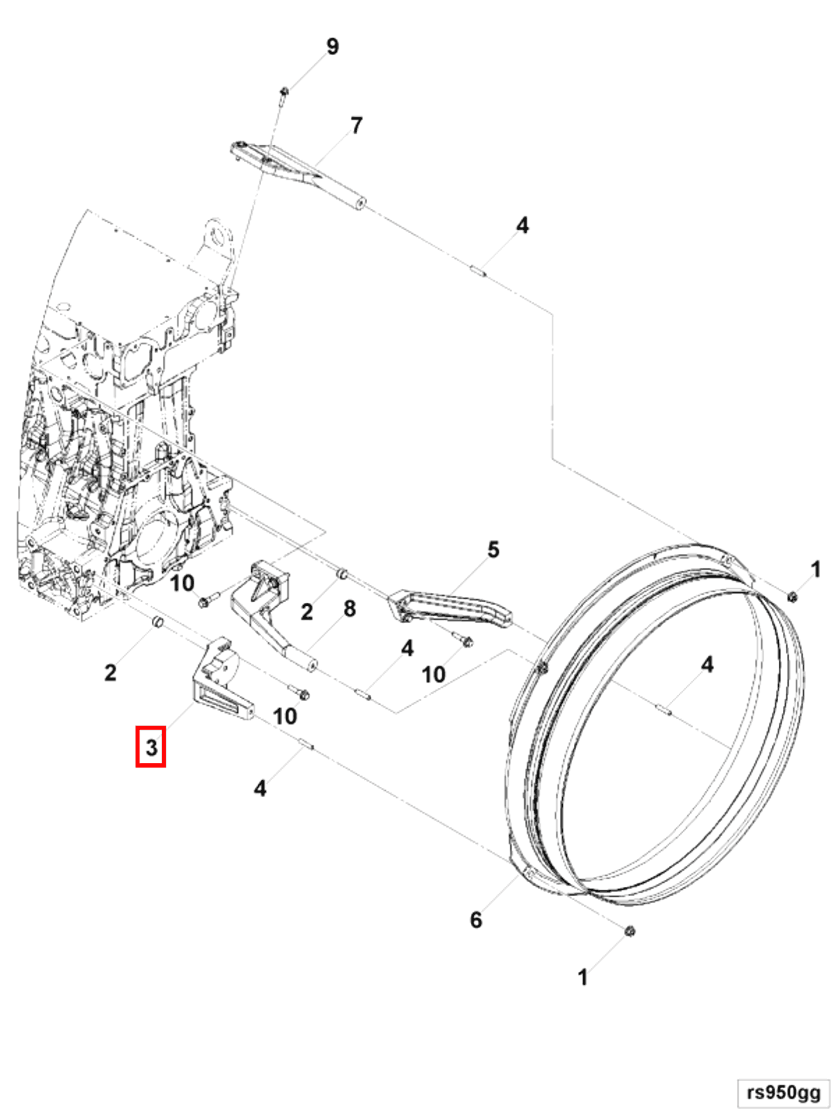 Engine | Cummins 3696352 | Engine Cooling Fan Shroud