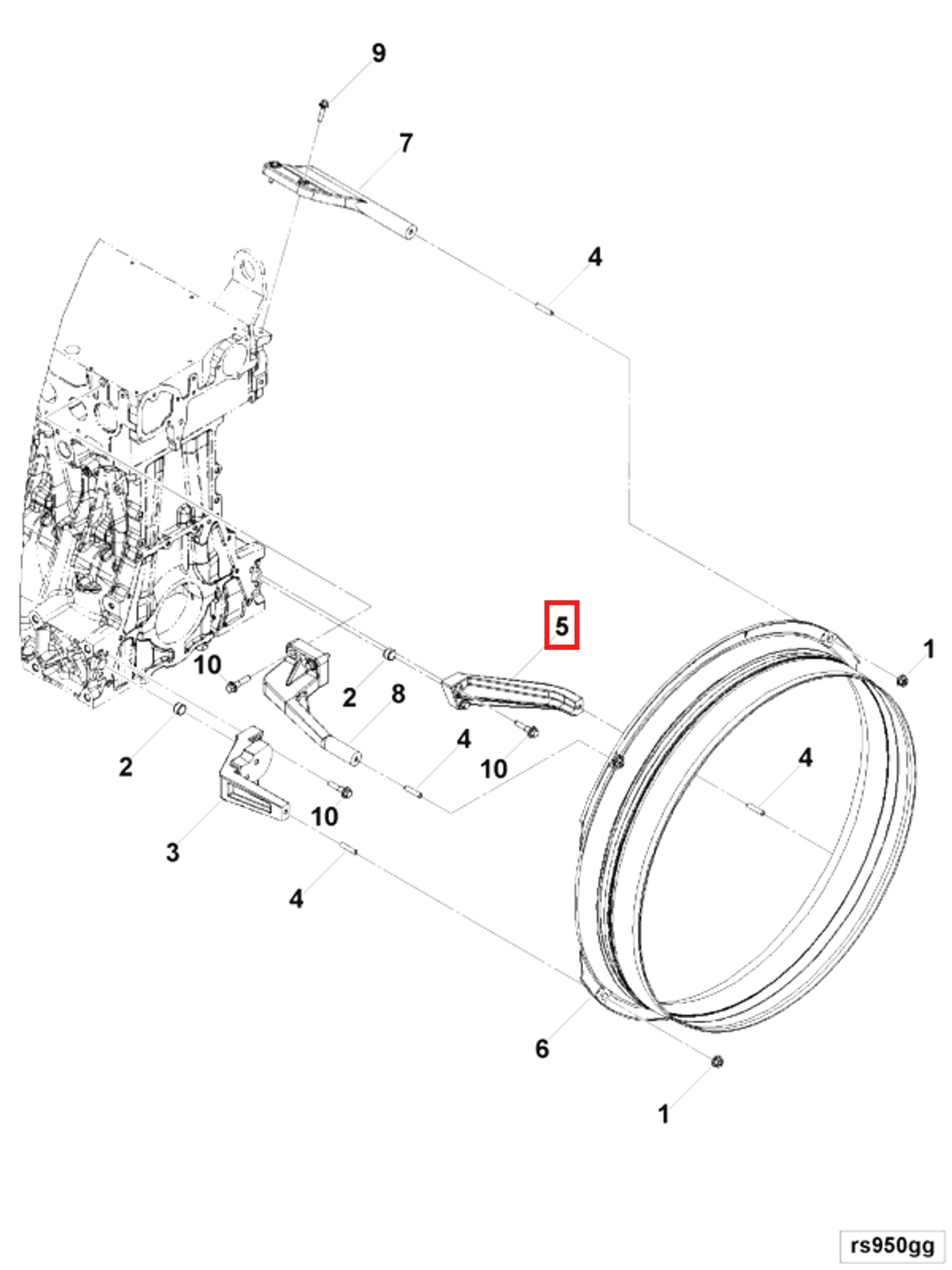 Engine | Cummins 3696355 | Engine Cooling Fan Shroud