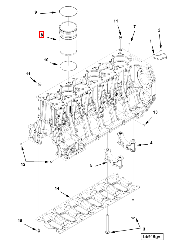 Cylinder liner | Cummins 3696802