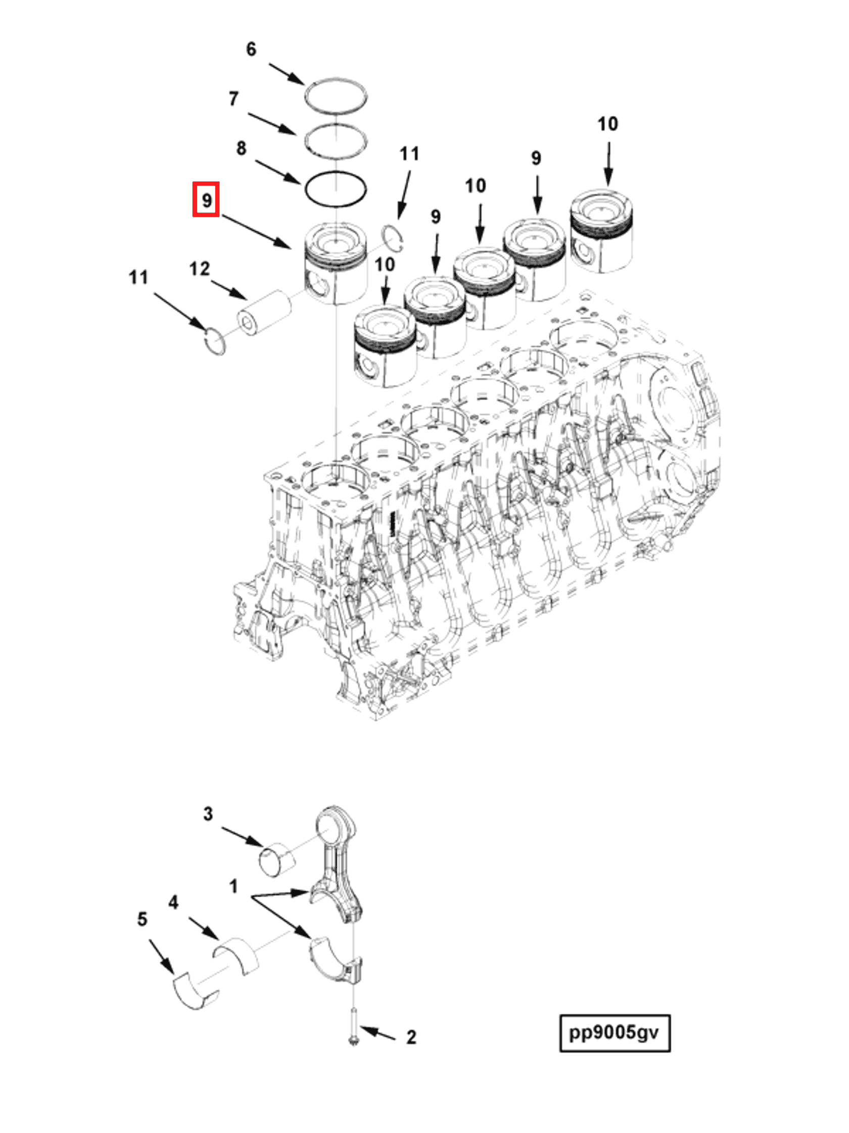 Engine | Cummins 3697201 | Engine Piston