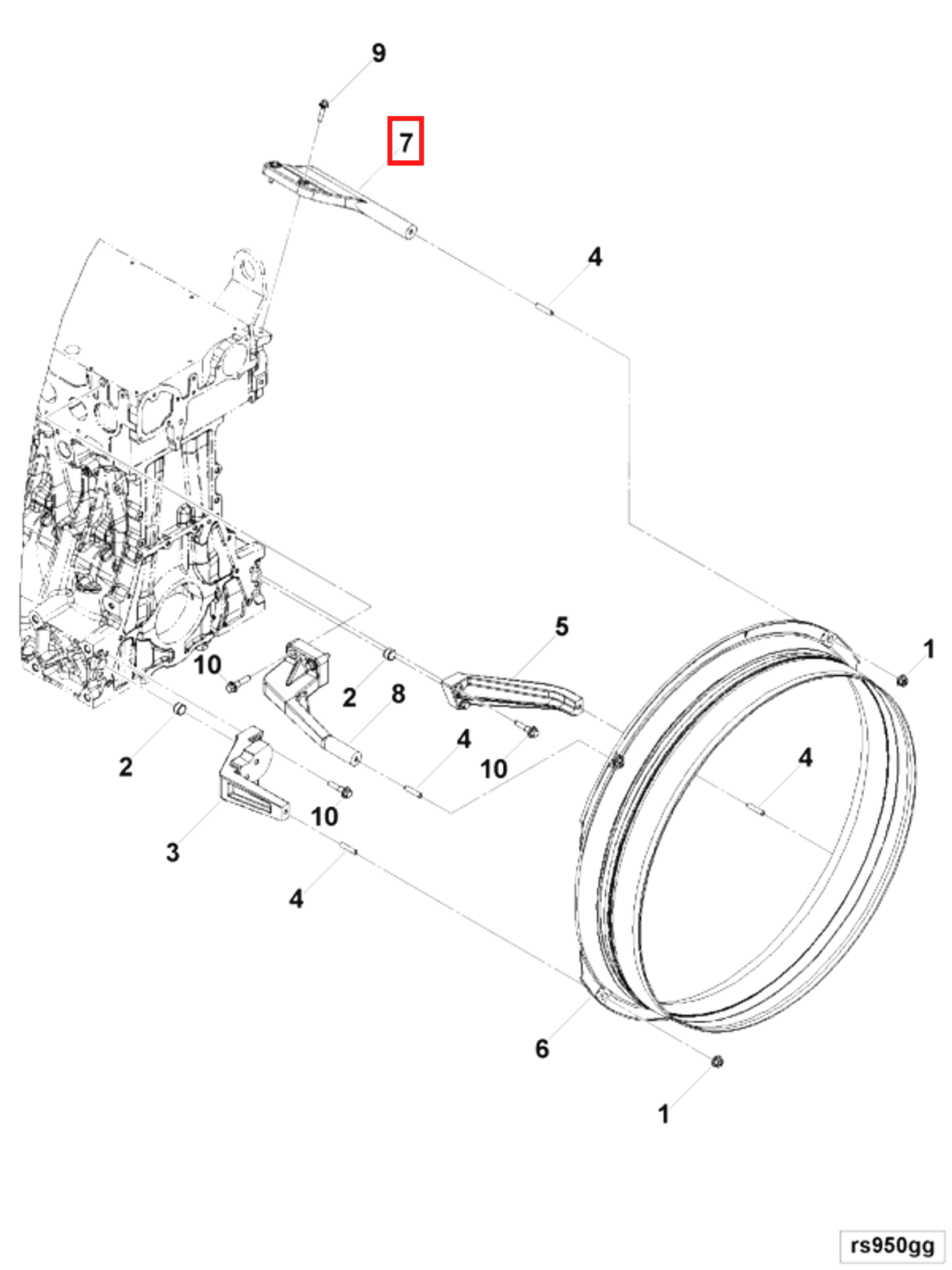 Engine | Cummins 3697276 | Engine Cooling Fan Shroud