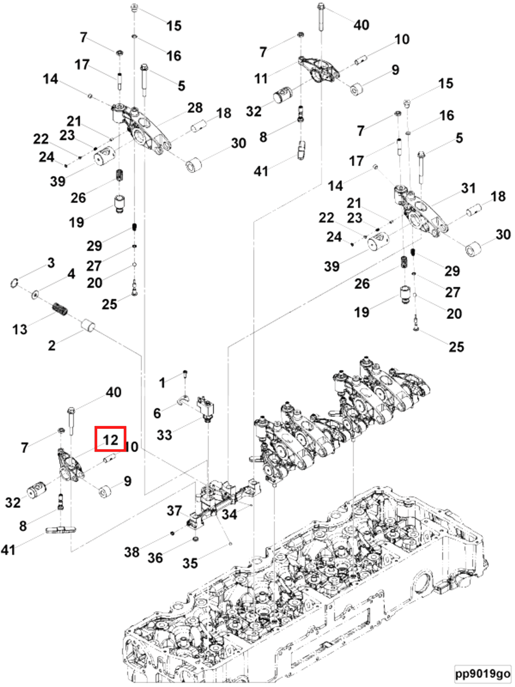 Rocker | Cummins 3697296 | Rocker Lever