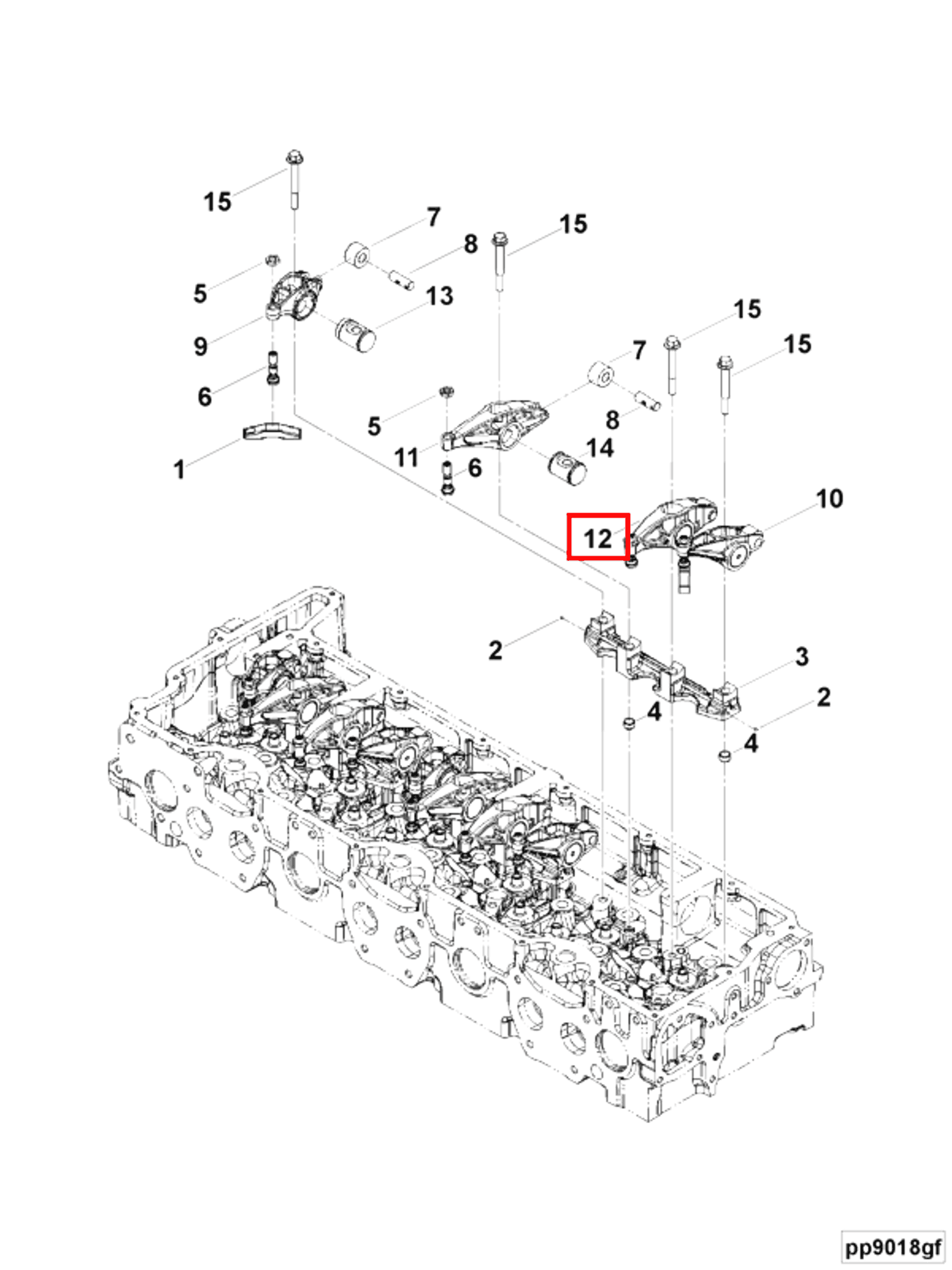 Rocker | Cummins 3697303 | Rocker Lever